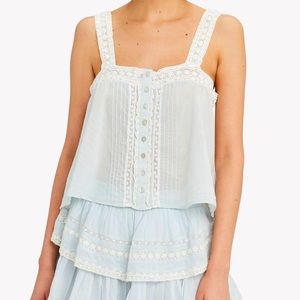 Loveshackfancy Daisy Tank Top - Size M